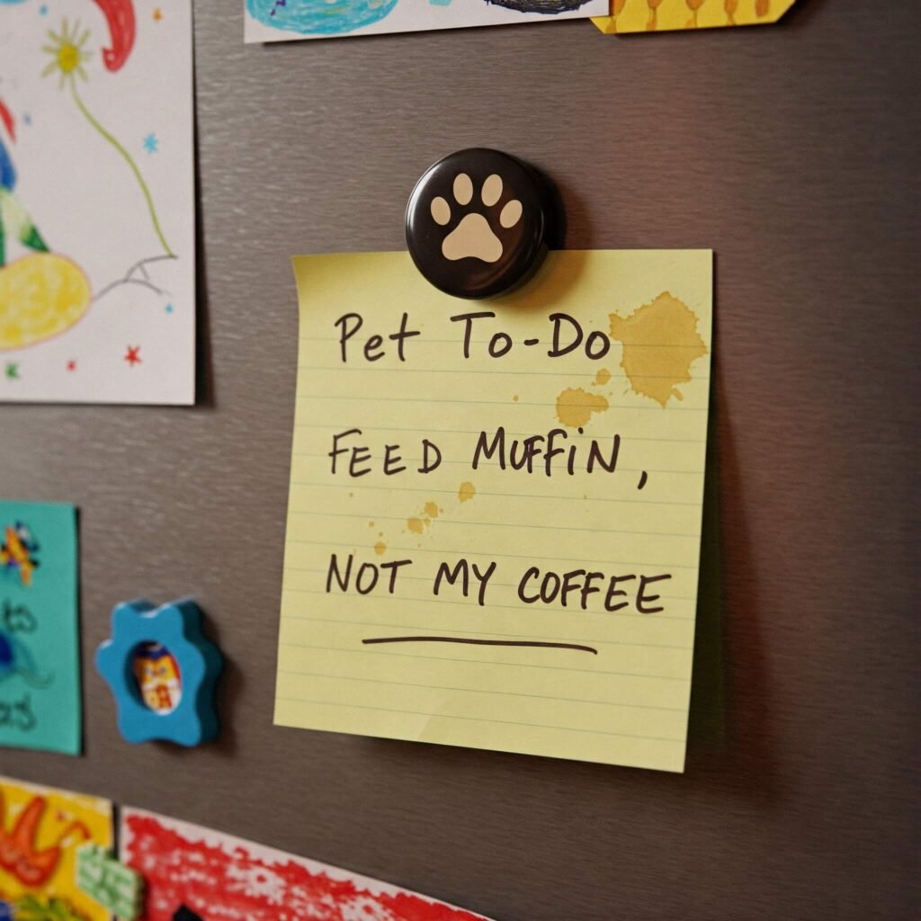 Pet To-Do: No Coffee for Muffin!