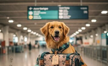 The Best Pet Accessories for Travel: Everything You Need Luna's World Tour: Golden Retriever Airport Adventure