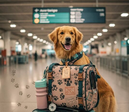 The Best Pet Accessories for Travel: Everything You Need Luna's World Tour: Golden Retriever Airport Adventure