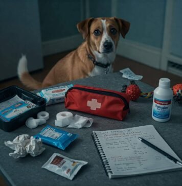 What to Do in a Pet Emergency: A Guide Every Pet Owner Should Have Pet Emergency Kitchen Chaos | Dog First Aid Scene