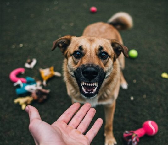 5 Common Causes of Pet Aggression and How to Prevent It Playful Growl: Dog with Pink Ball